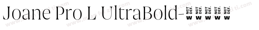 Joane Pro L UltraBold字体转换